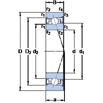 Rodamiento S71907 CB/P4A SKF