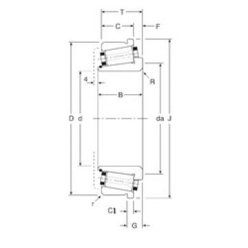 Rodamiento 100031X/100076XC Gamet