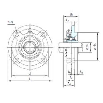 Rodamiento UKFCX11+H2311 NACHI