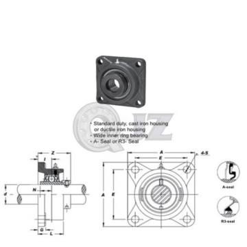 1.125 in Square Flange Units Cast Iron HCFS206-18 Mounted Bearing HC206-18+FS206