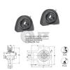 2x 1.125 in Take Up Units Cast Iron HCT206-18 Mounted Bearing HC206-18 + T206 #2 small image