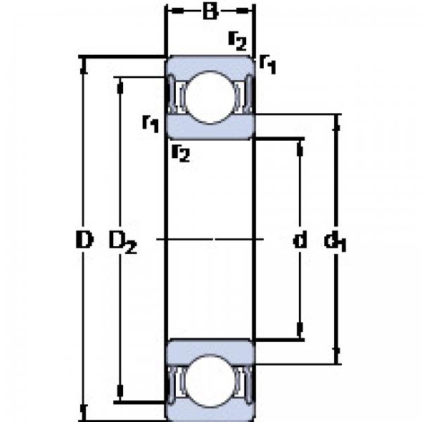 Rodamiento 6019-2RS1 SKF #1 image