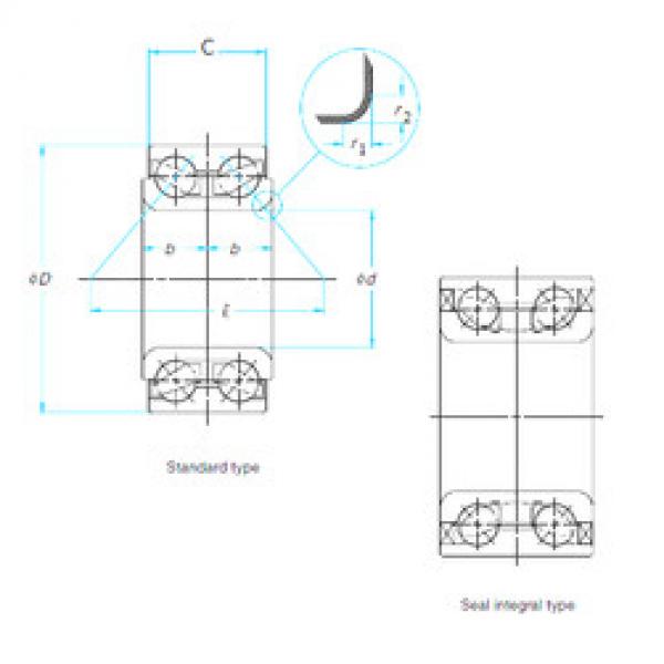 Rodamiento 40BWD17ECA116**SA*01 NSK #1 image