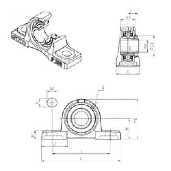 Rodamiento UKP315H SNR #1 image