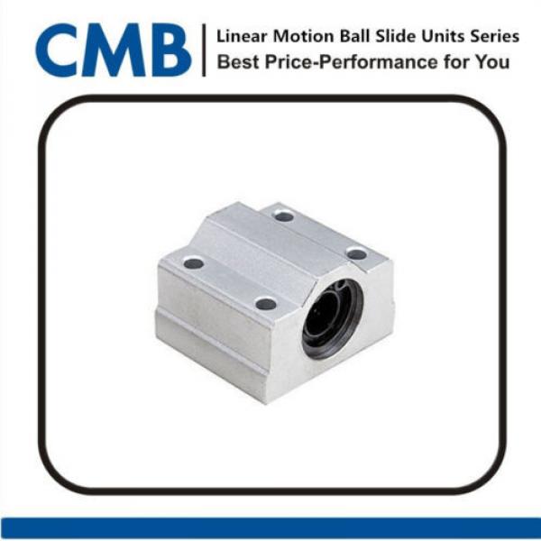 SC10UU SCS10UU Linear Ball Bearing Slide Unites Motion Bearing 10mm Pillow Block #1 image